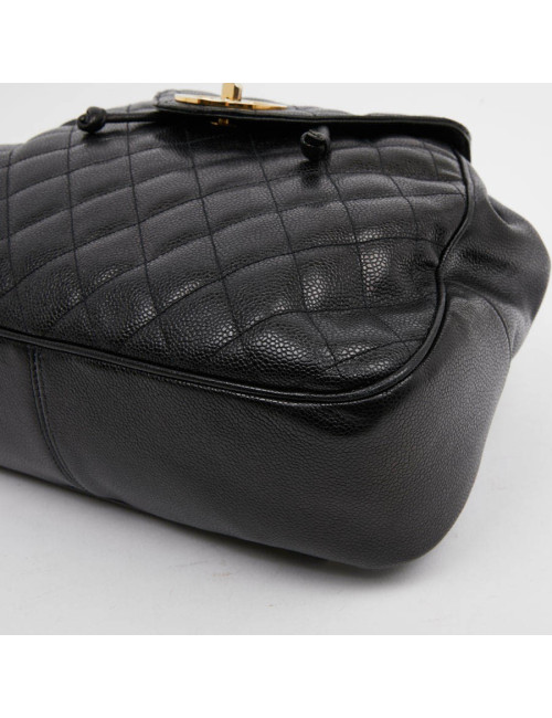 Sac à dos CHANEL cuir noir
