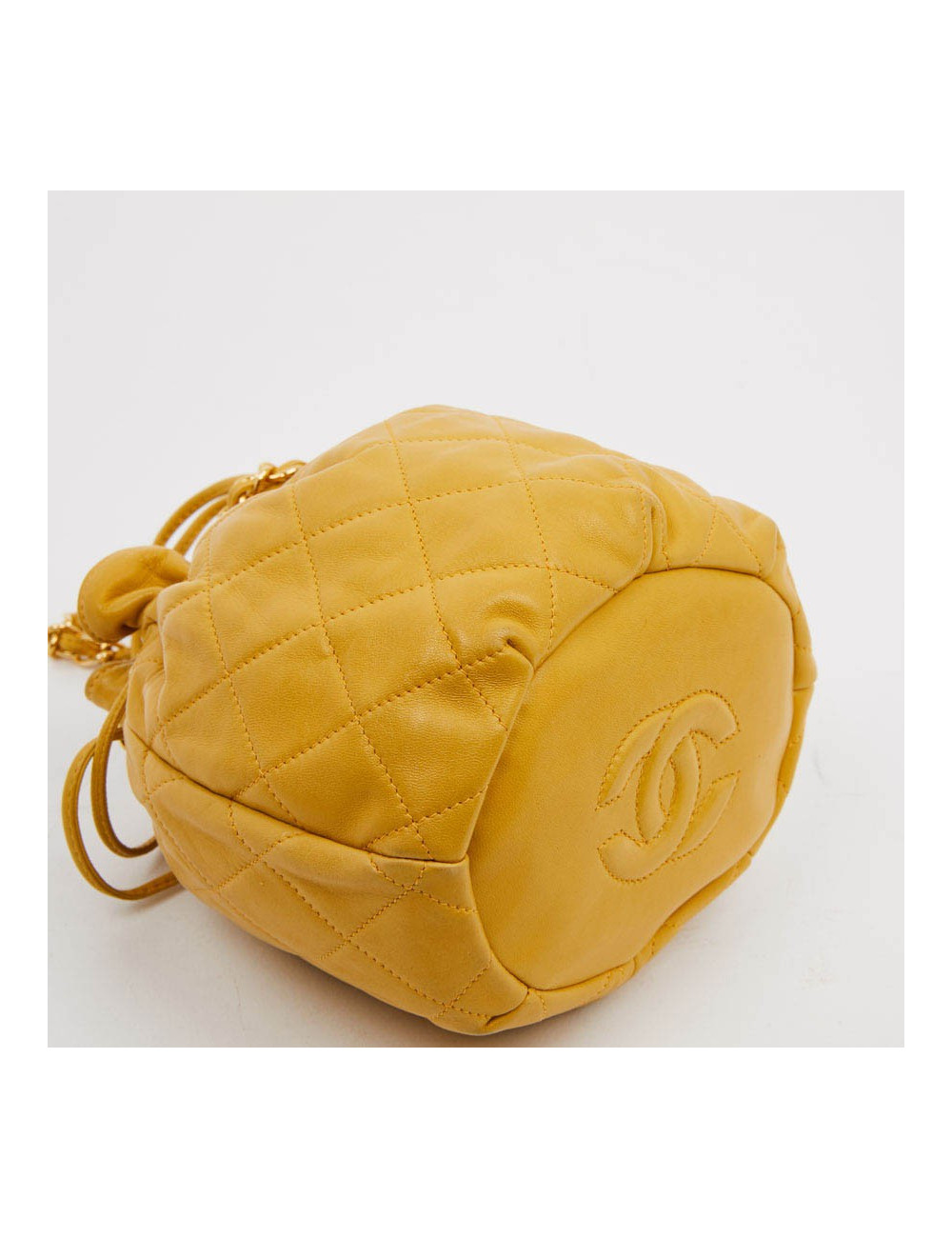 Bourse CHANEL cuir jaune