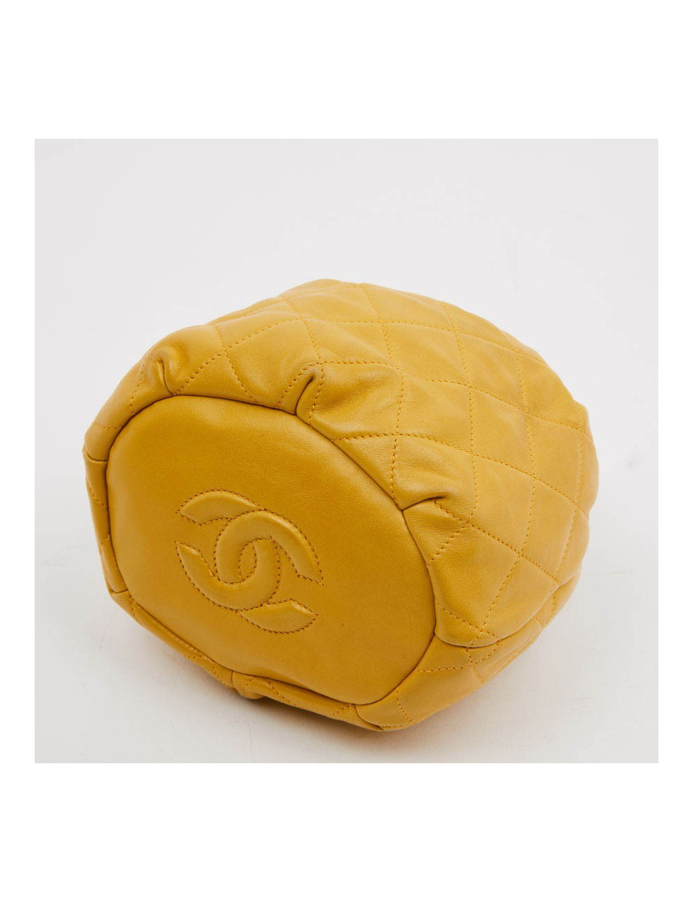 Bourse CHANEL cuir jaune