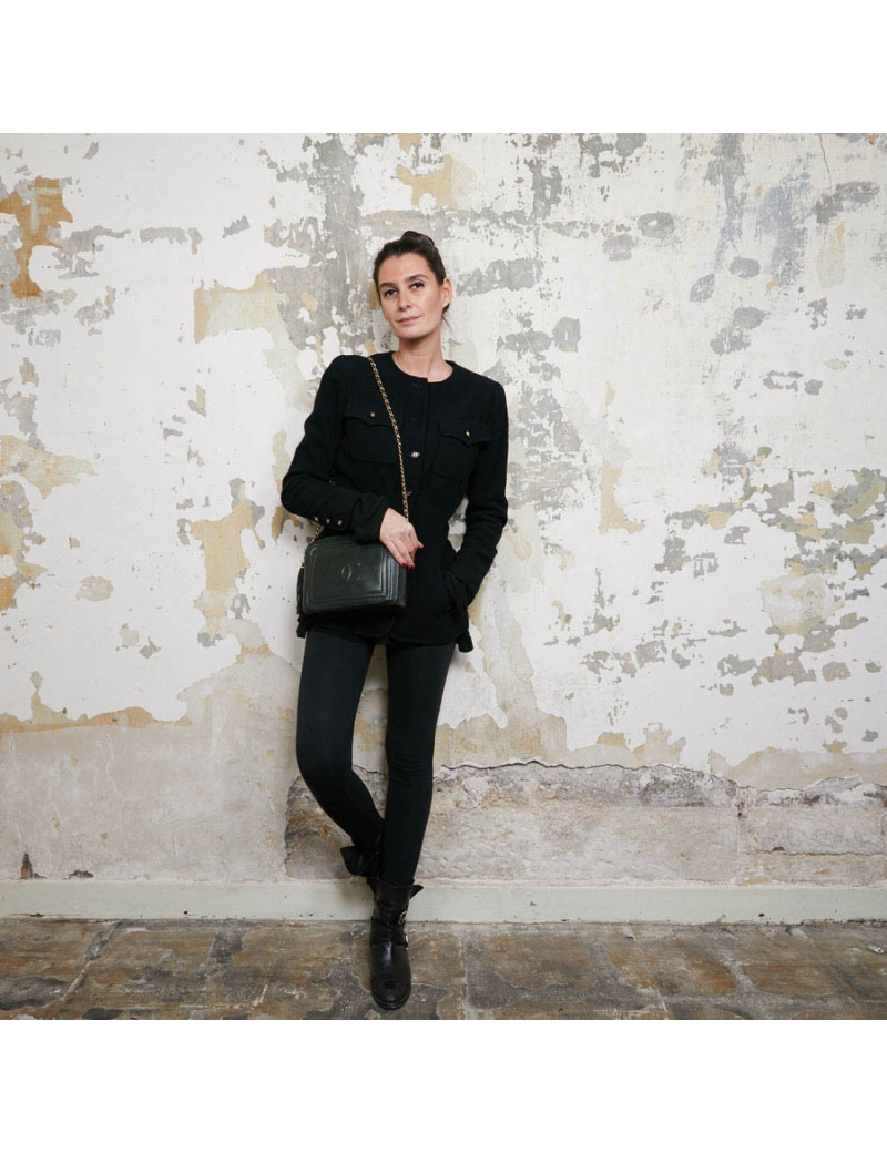 Sac caméra CHANEL vintage vert