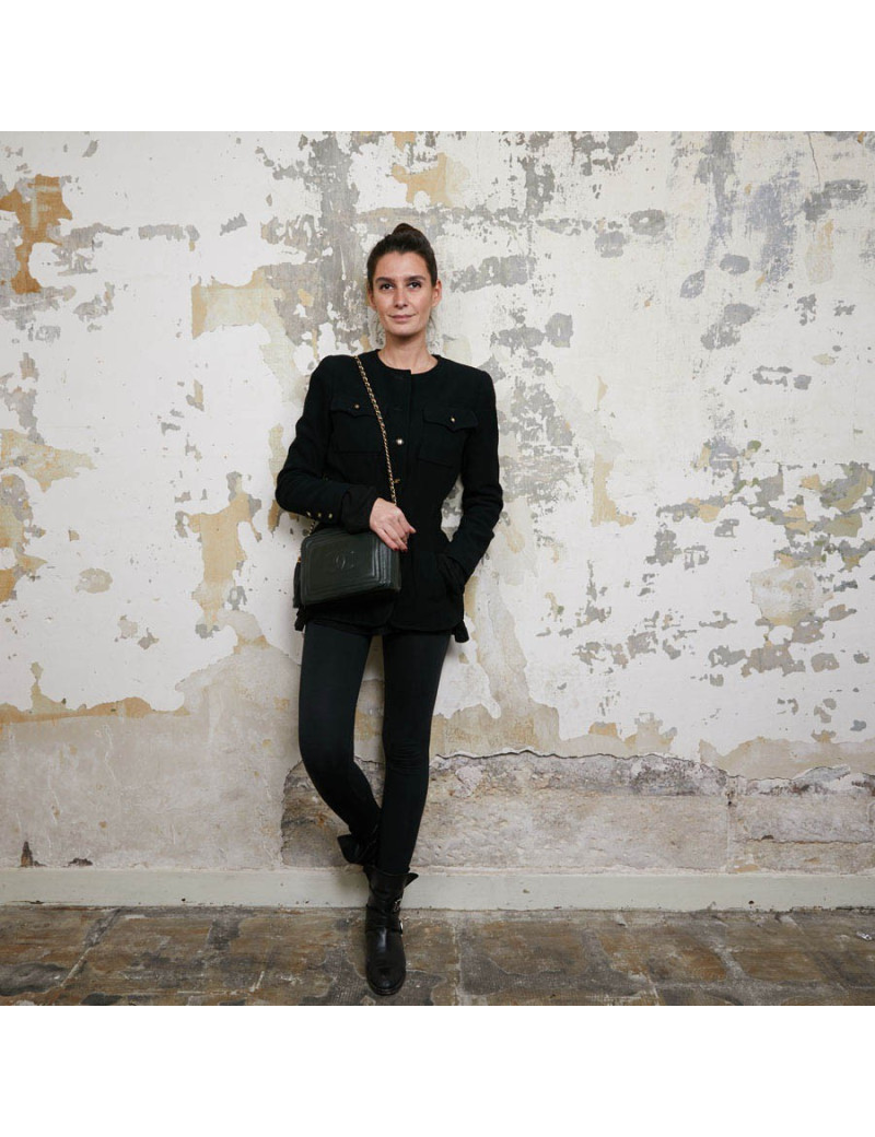 Sac caméra CHANEL vintage vert