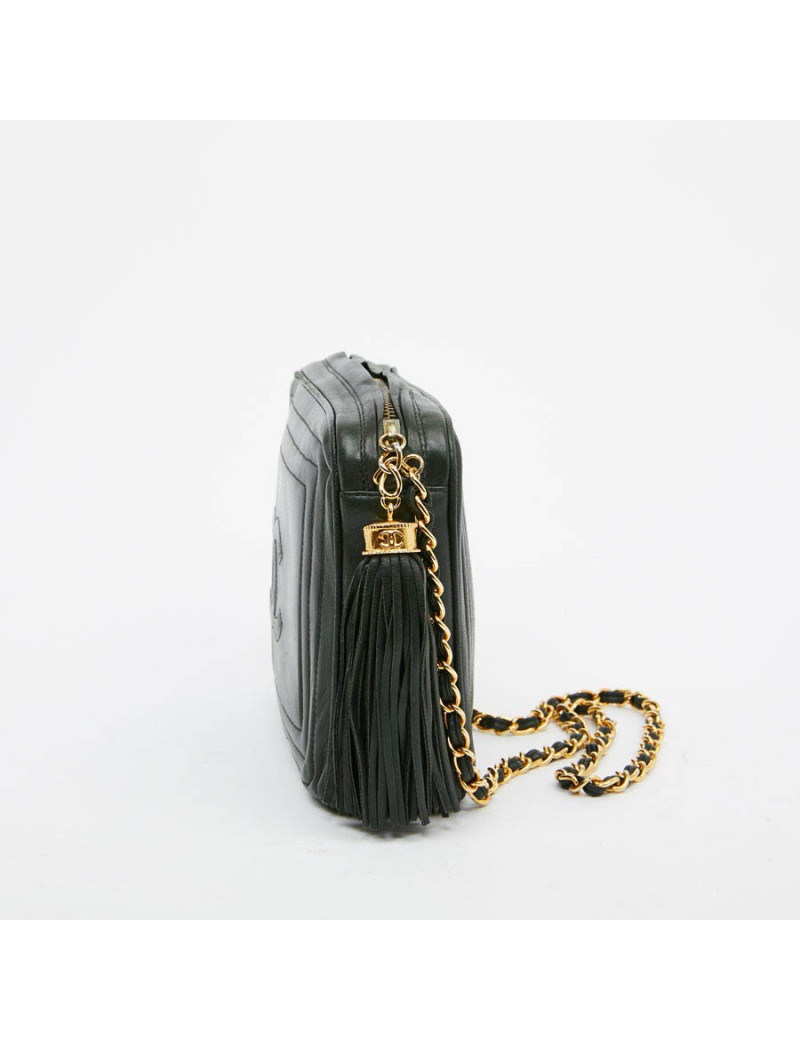Sac caméra CHANEL vintage vert