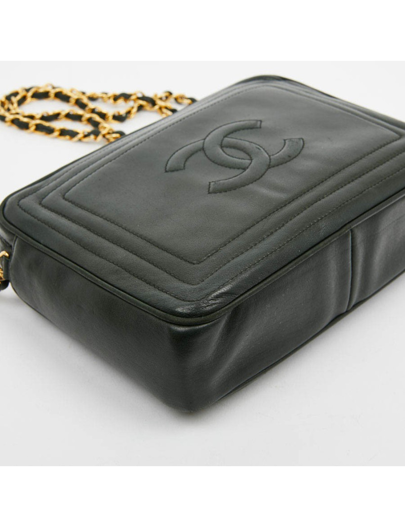 Sac caméra CHANEL vintage vert