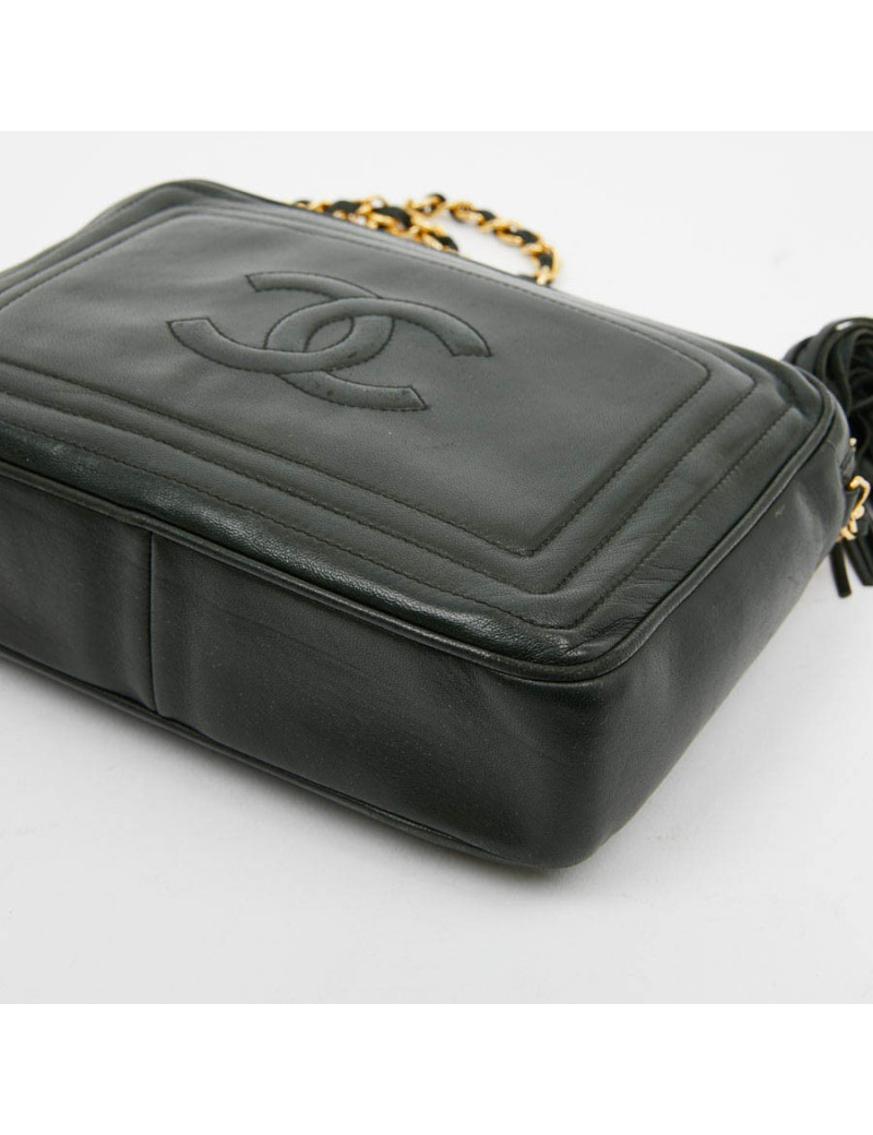 Sac caméra CHANEL vintage vert