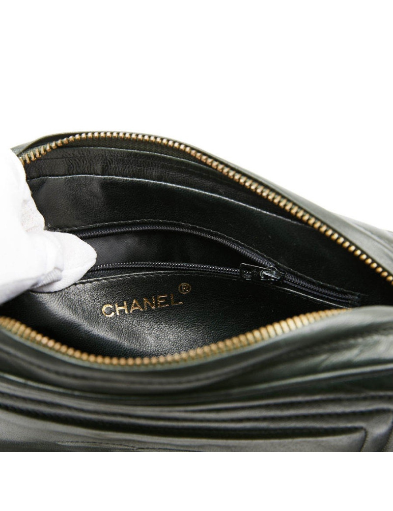 Sac caméra CHANEL vintage vert