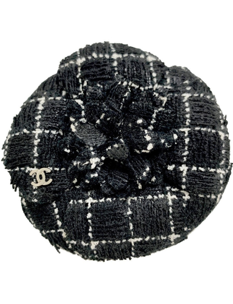 Broche camelia tweed CHANEL
