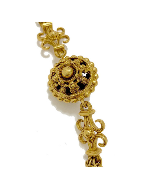 Sautoir CHRISTIAN DIOR multi chaines et breloques dorées