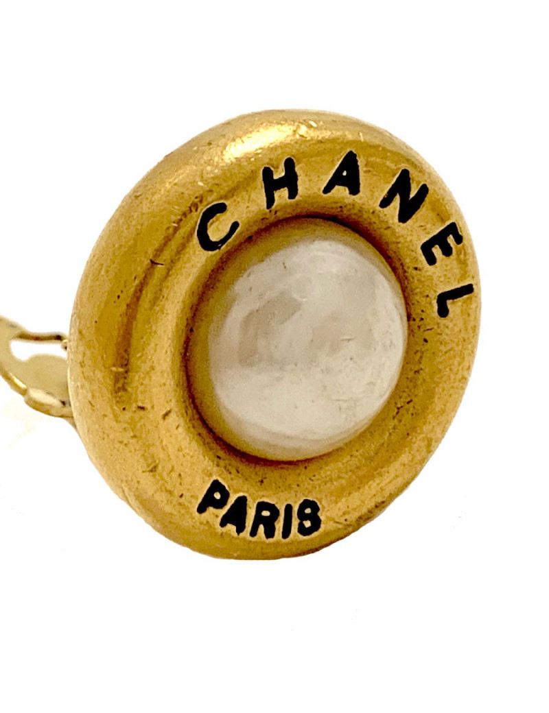 Clips d'oreille CHANEL occasion dorés