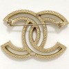 Broche CHANEL Double C strass