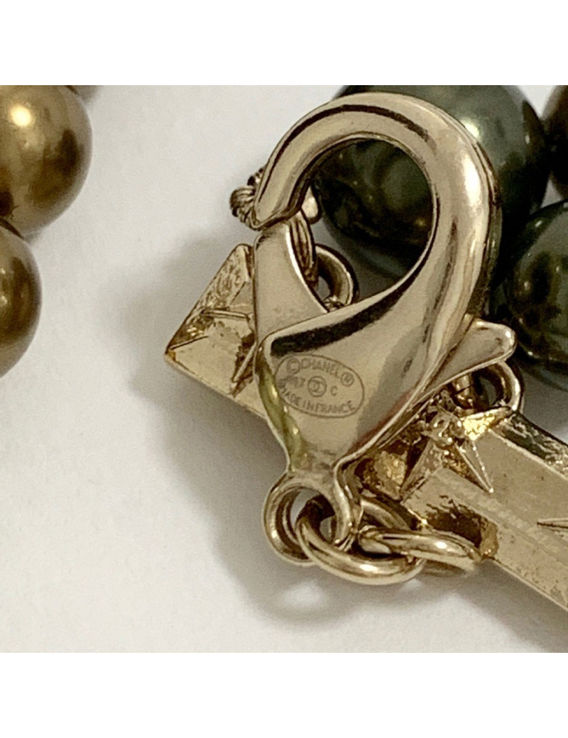 Sautoir CHANEL triple rangs