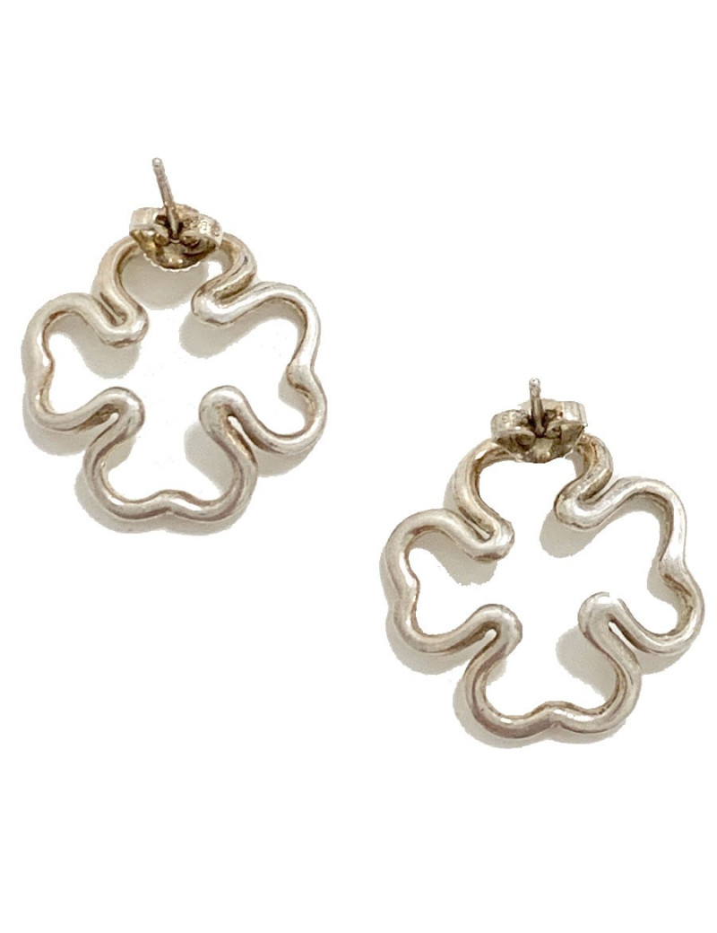 Boucle d'oreille CHANEL argent occasion