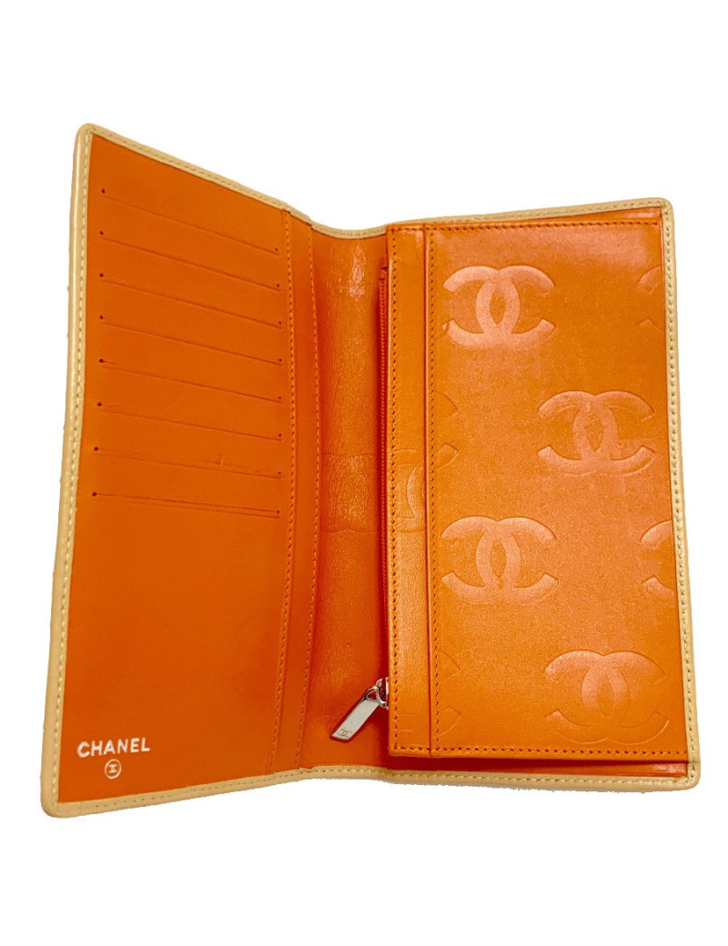 Portefeuille CHANEL Cambon beige