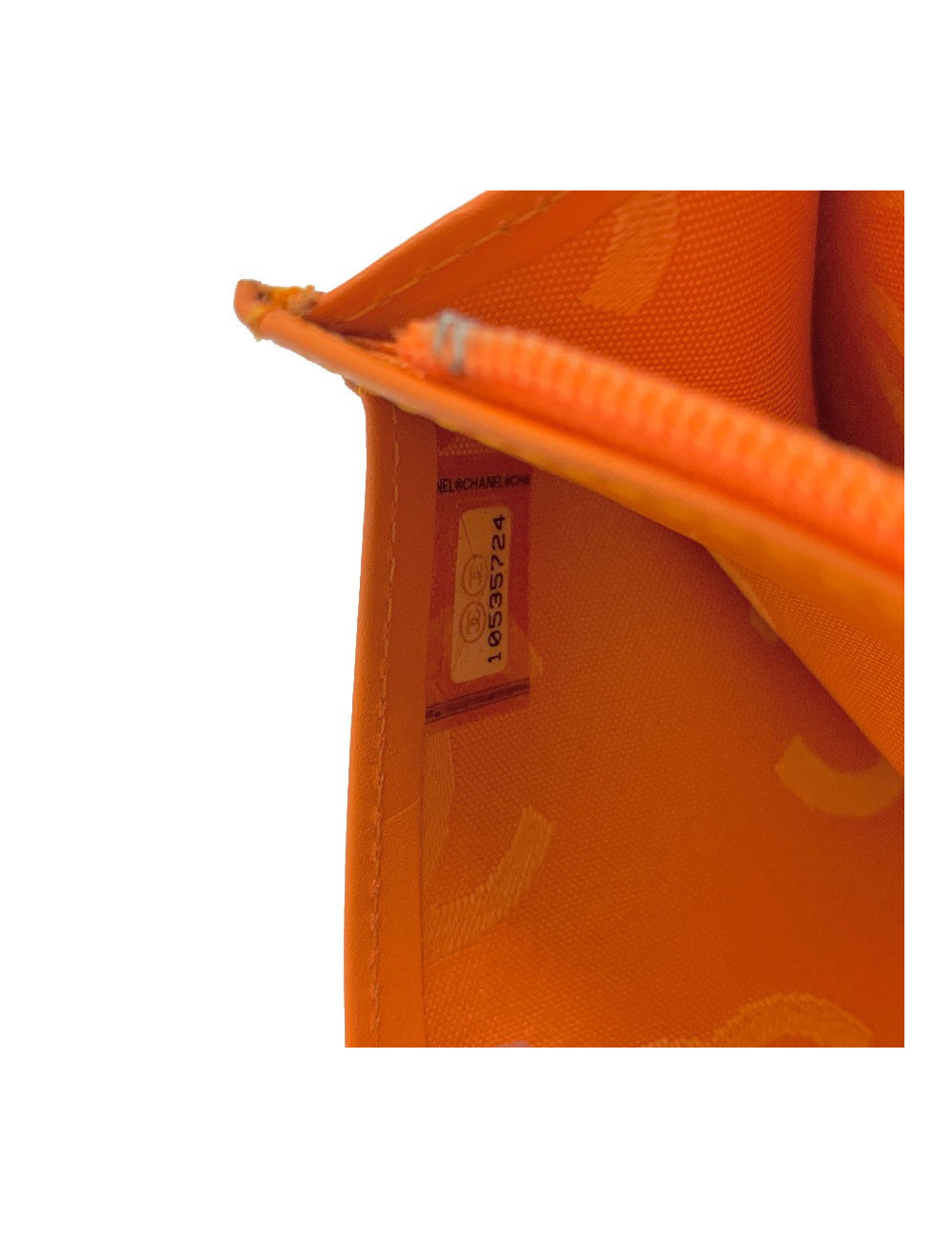 Portefeuille CHANEL cuir d'agneau beige matelassé