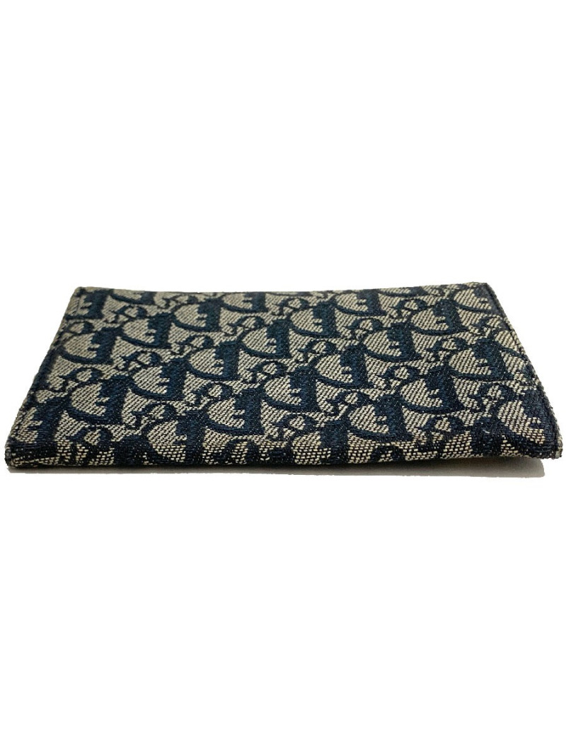Pochette DIOR toile monogram bleu