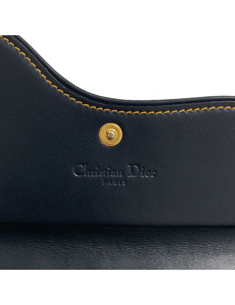 Pochette DIOR toile monogram bleu