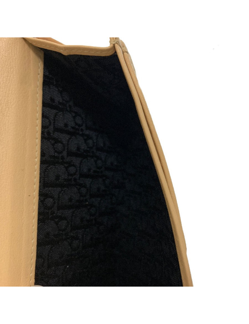 Portefeuille DIOR toile et cuir imprimé écossais vintage