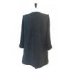 Veste CHANEL longue noire en tweed T 40