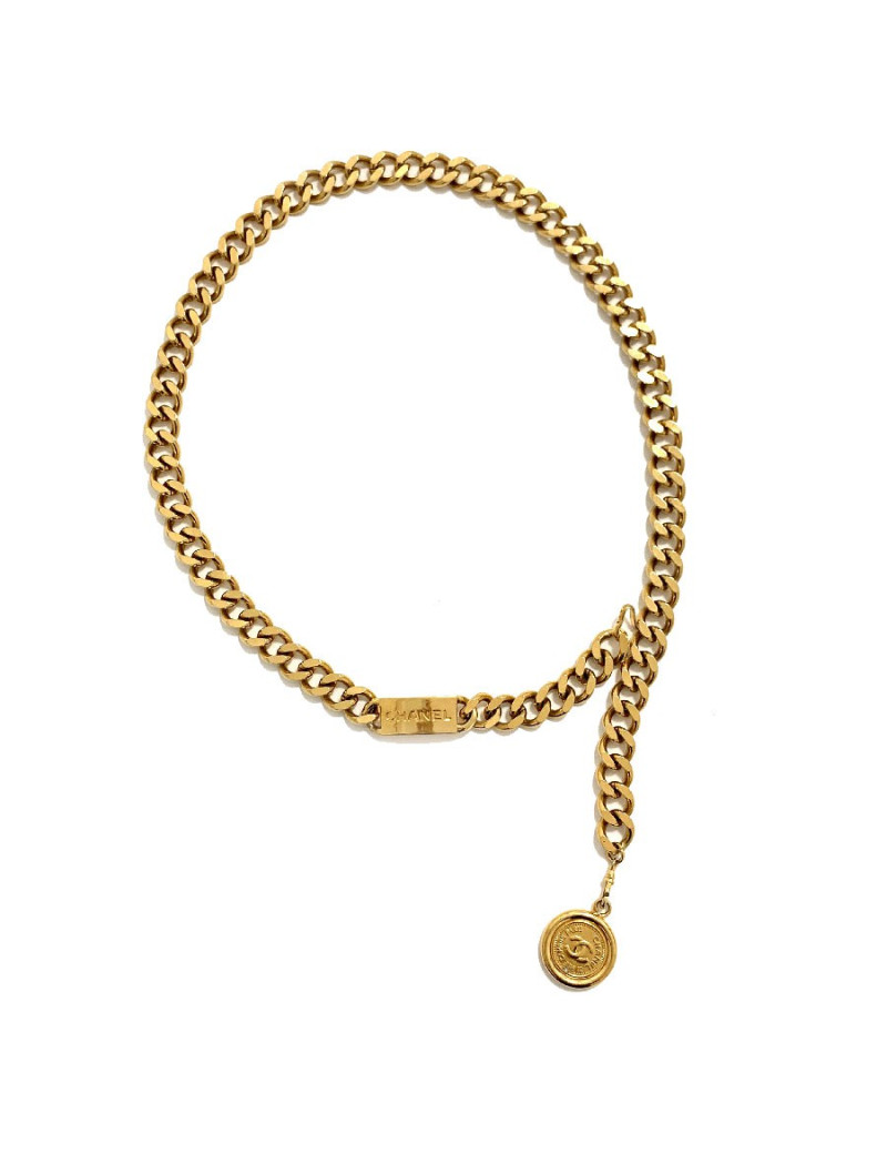 Ceinture CHANEL Vintage chaine dorée 