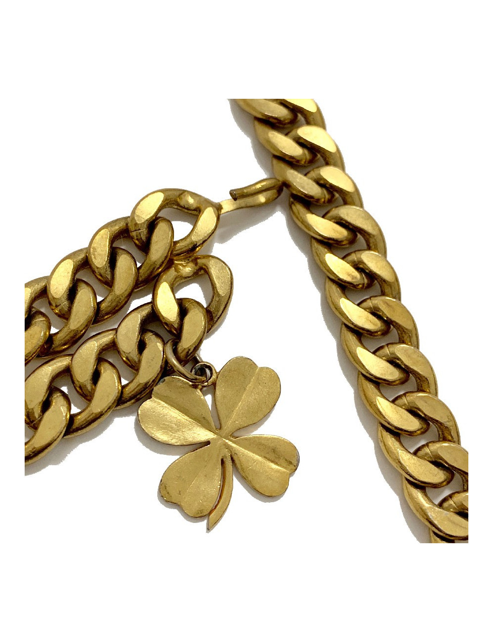 Ceinture CHANEL Vintage chaine et charms en métal doré