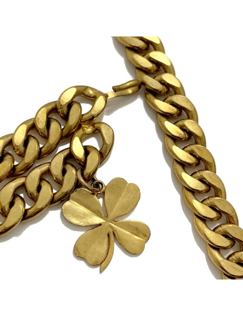 Ceinture CHANEL Vintage chaine et charms en métal doré