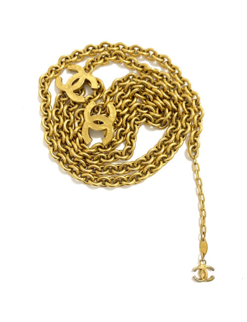 Ceinture CHANEL métal doré vintage