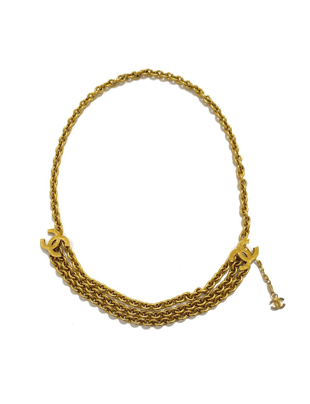 Ceinture CHANEL métal doré vintage