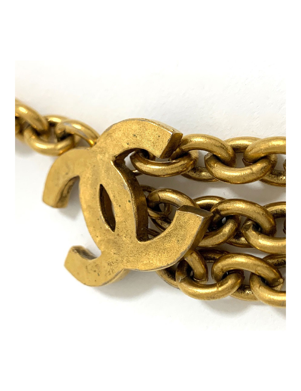 Ceinture CHANEL métal doré vintage