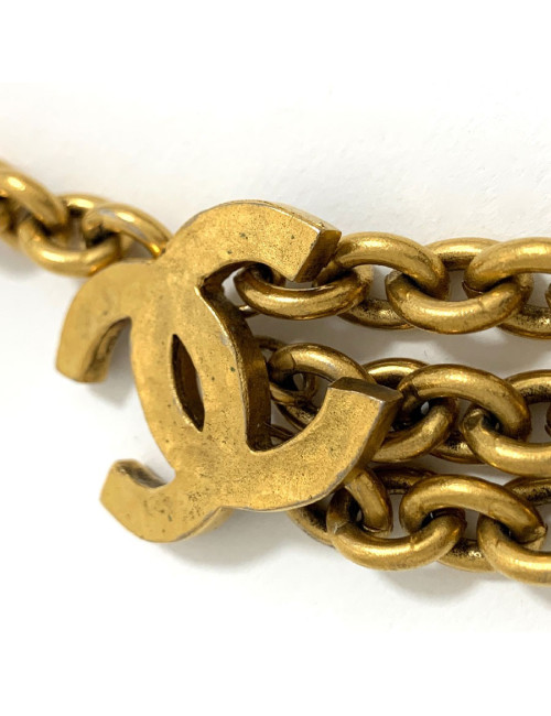 Ceinture CHANEL métal doré vintage