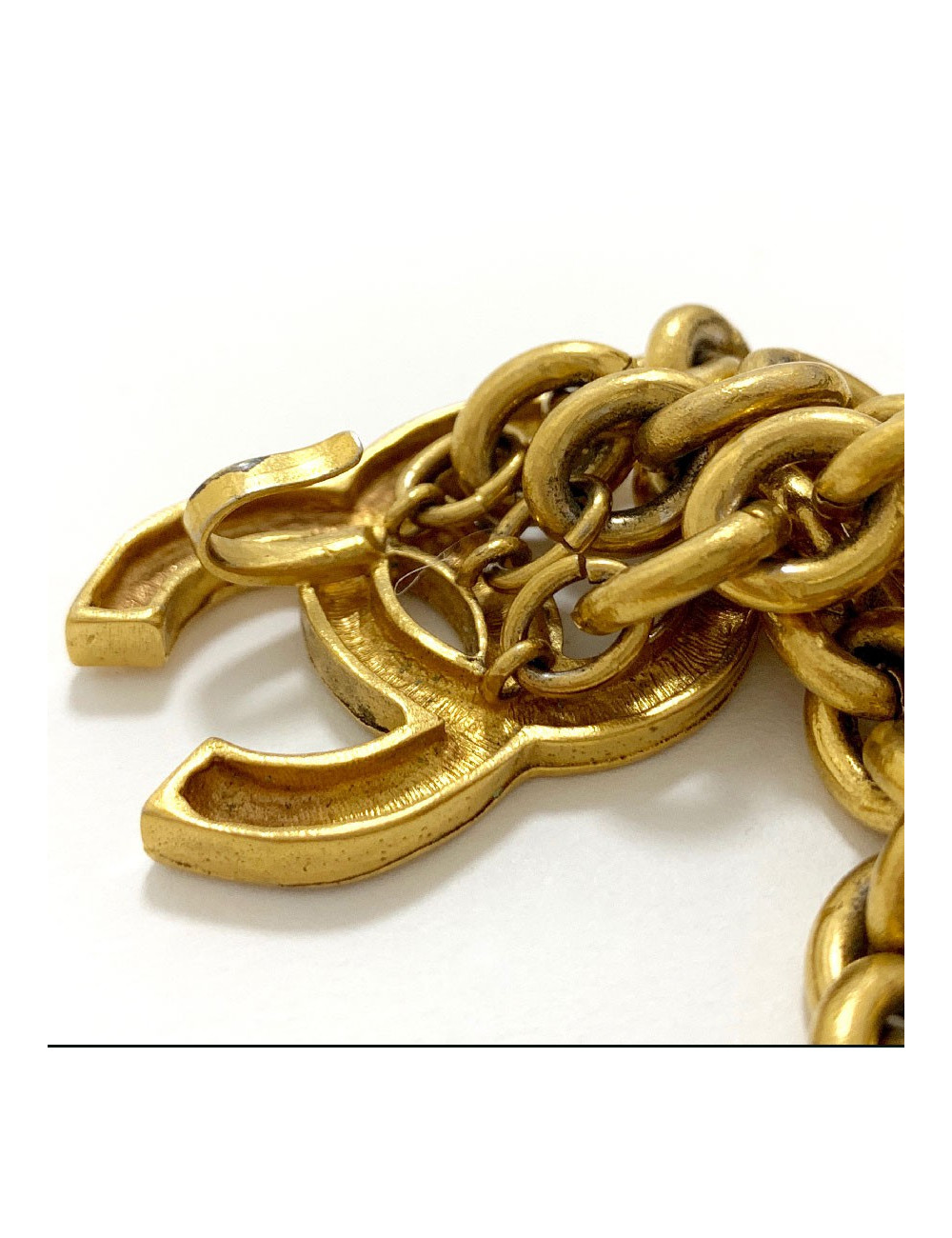 Ceinture CHANEL métal doré vintage