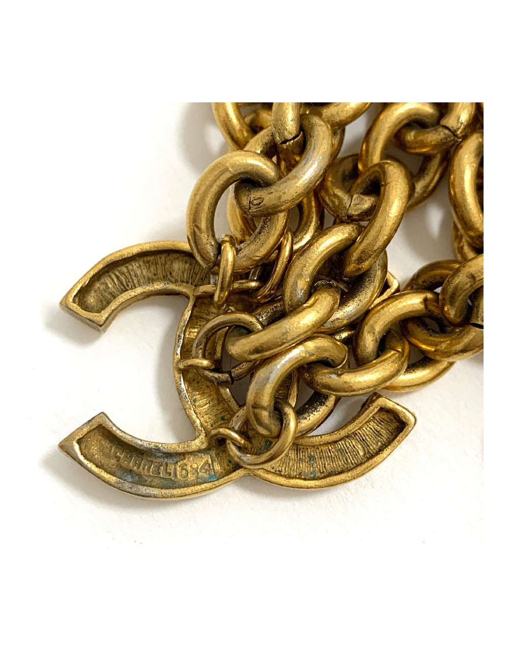 Ceinture CHANEL métal doré vintage