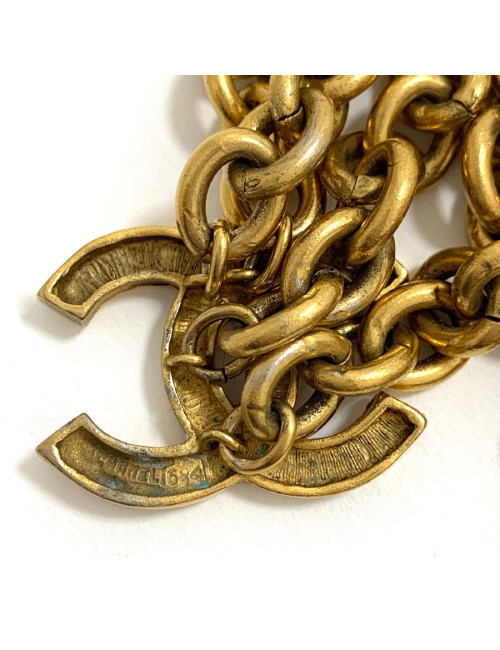 Ceinture CHANEL métal doré vintage