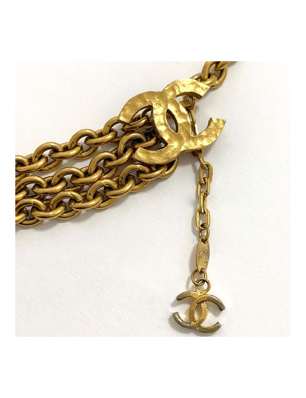 Ceinture CHANEL métal doré vintage