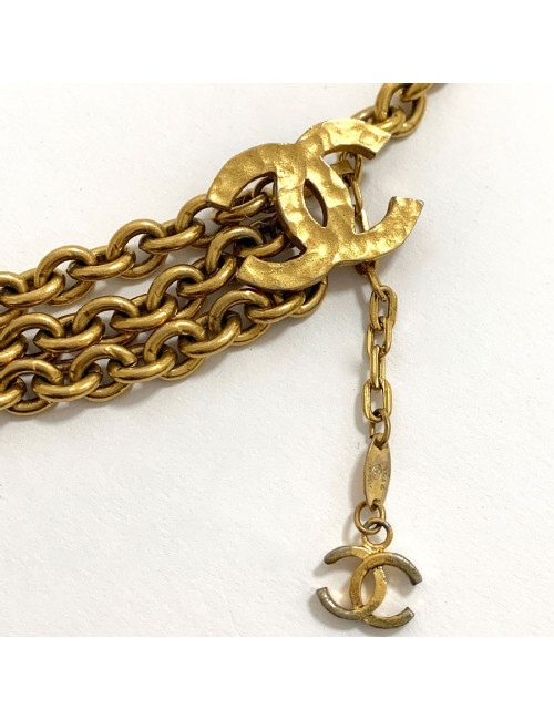 Ceinture CHANEL métal doré vintage