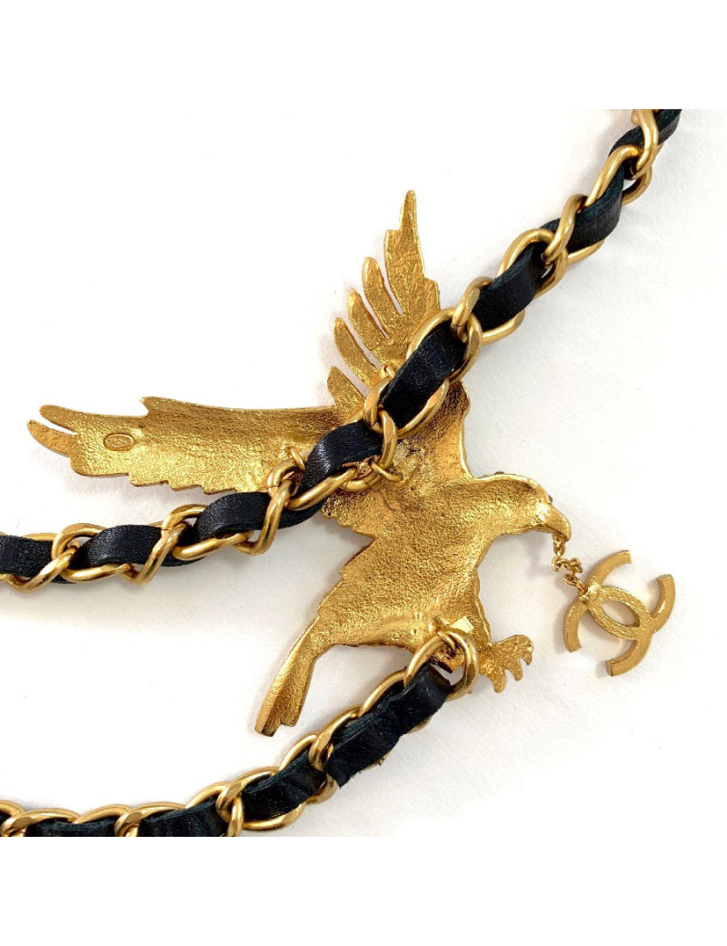 Ceinture vintage CHANEL chaine et cuir