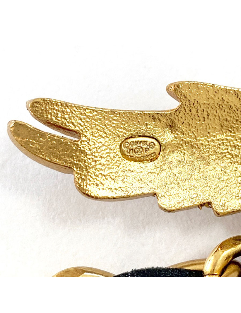 Ceinture vintage CHANEL chaine et cuir