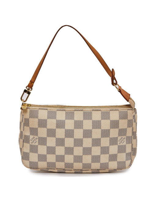 Pochette accessoires LOUIS VUITTON toile damier Azur