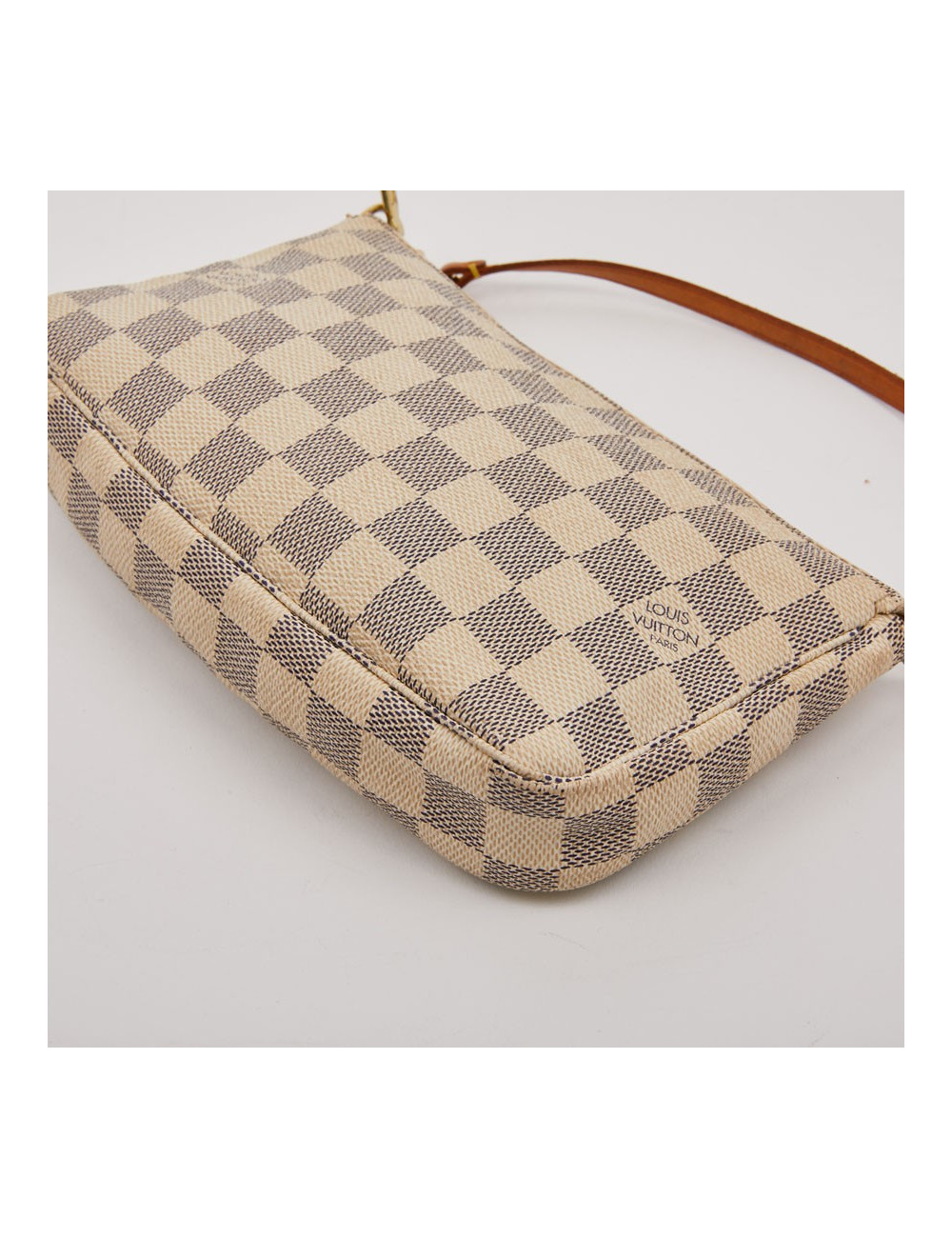Pochette accessoires LOUIS VUITTON toile damier Azur