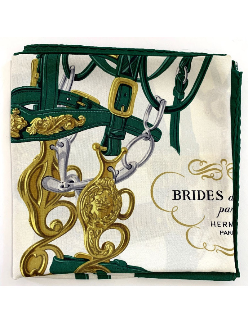 Carré HERMES soie 100% "Brides de Gala"