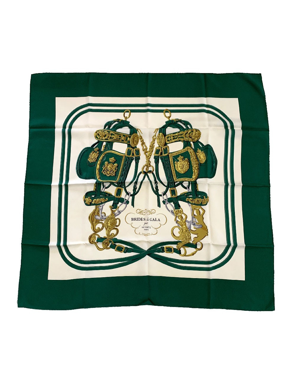 Carré HERMES soie 100% "Brides de Gala"