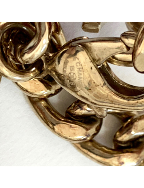 CHANEL stones and gilded metal long necklace