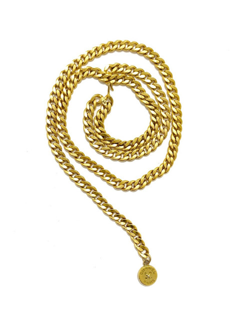 Ceinture chaine CHANEL vintage en métal doré