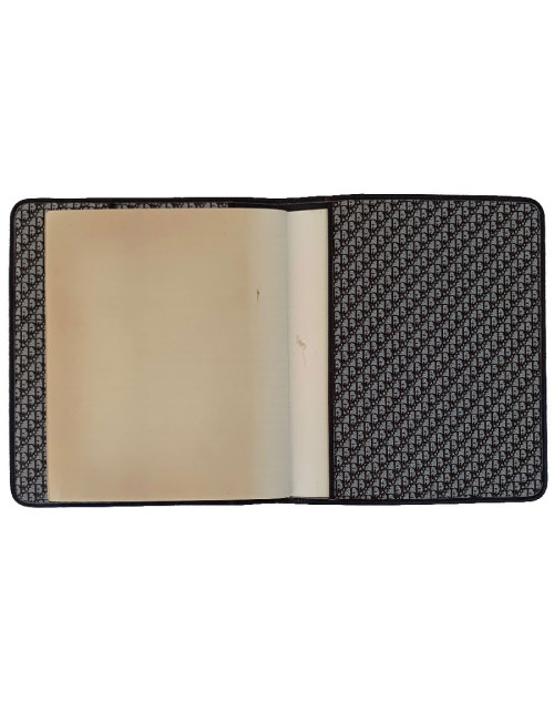 CHRISTIAN DIOR vintage directory cover in dark brown leather