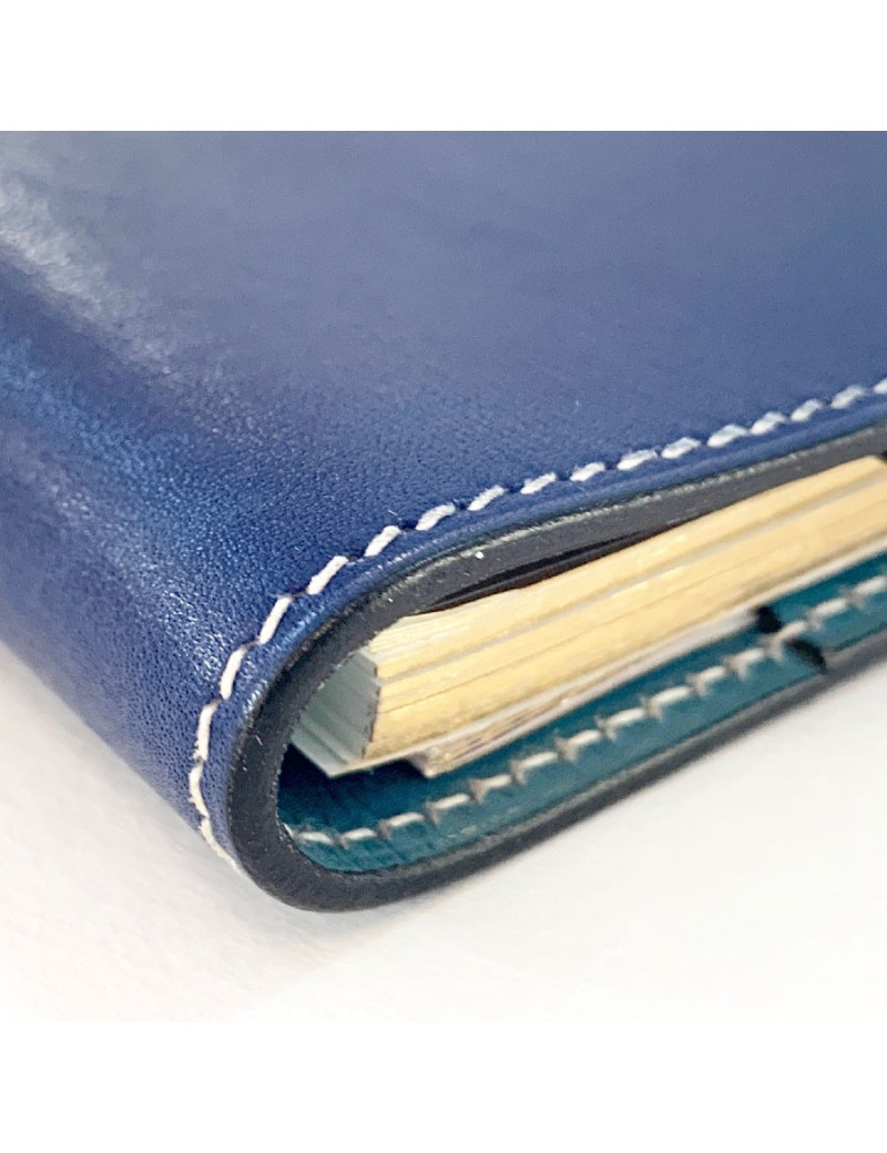 Porte Agenda HERMES bleu petit modèle