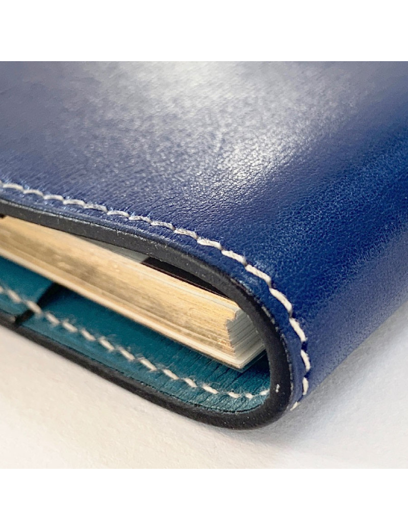 Porte Agenda HERMES bleu petit modèle