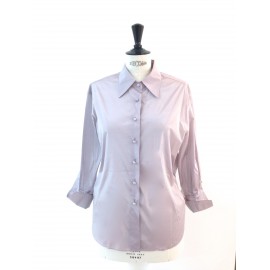 CHANEL shirt in purple silk T38