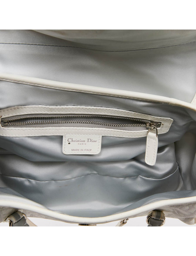 Sac vintage DIOR monogram blanc et beige