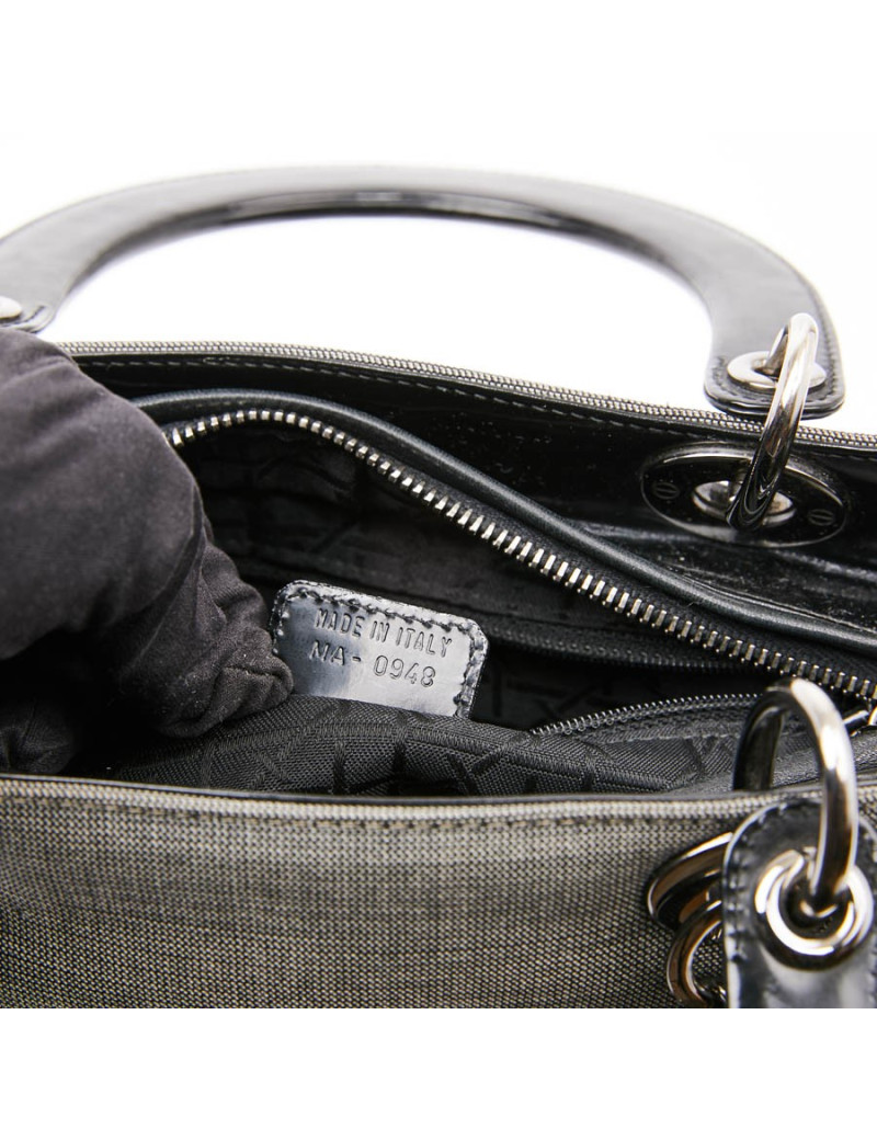 Sac Lady Dior gris
