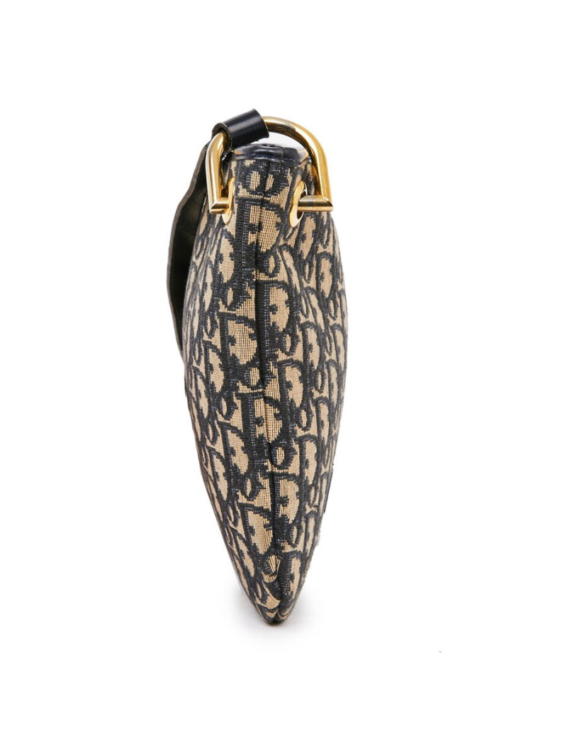 Sac vintage DIOR toile monogram bleu