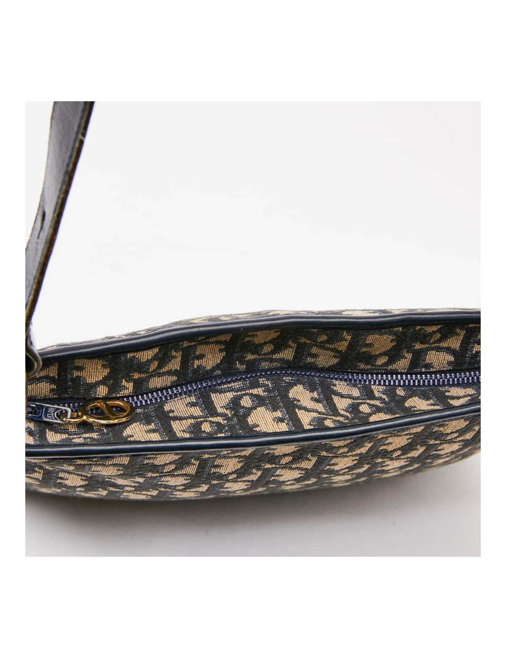 Sac vintage DIOR toile monogramme bleu