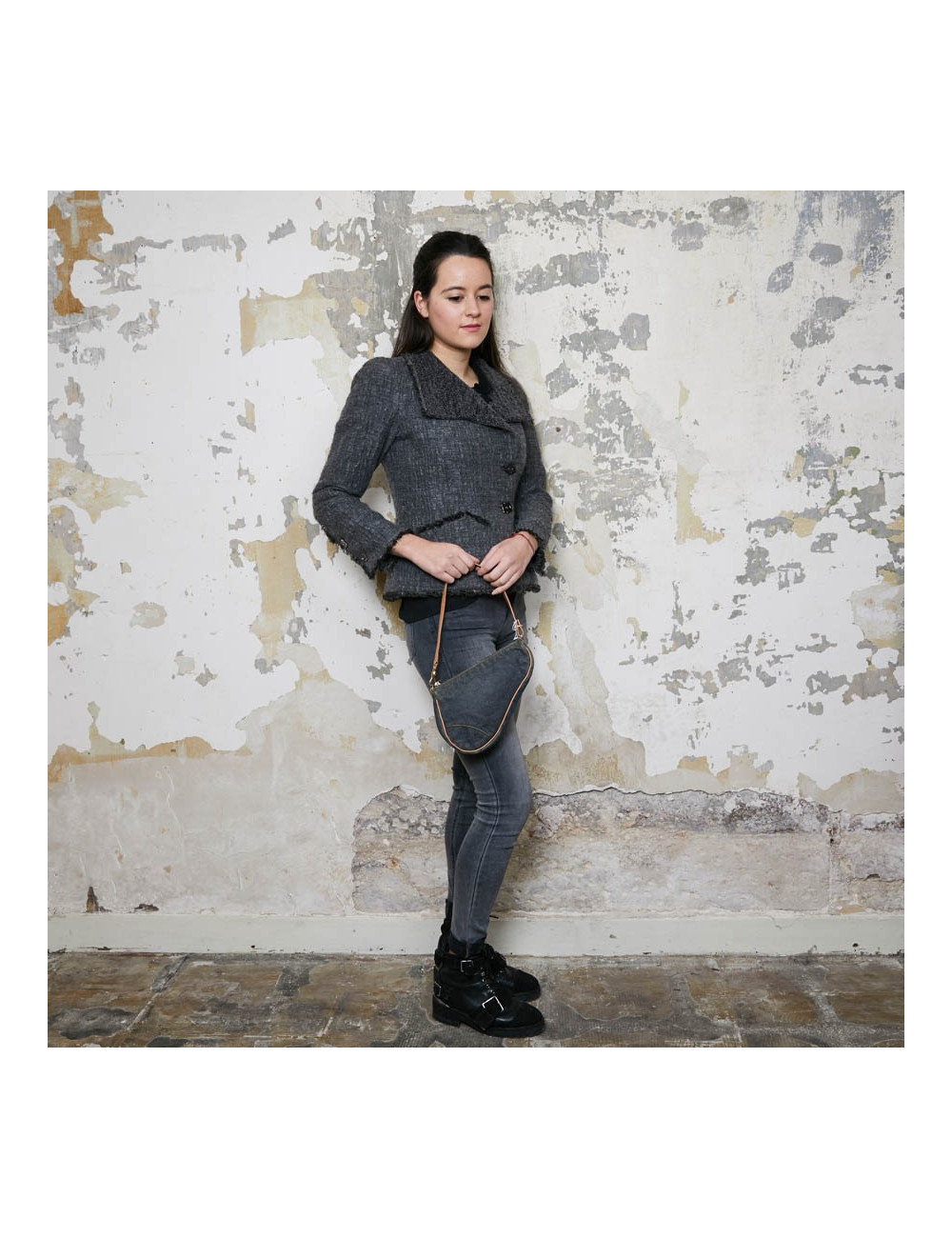 Saddle DIOR bleu jean